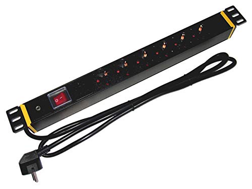 6-fach Profi Steckdosenleiste (3680W) mit 12V Trigger Schalt-Eingang für AV-Verstärker/Receiver, Standby-Killer Zwischenstecker TSL6 HR - neue