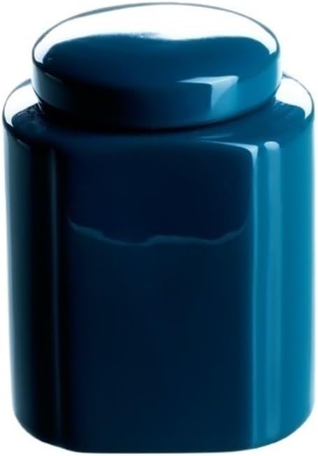 SONGCHAO Sugar Jar Ceramic Tea Storage Container Can Portable Travel Small Sealed Cans Household Set Single Tea Canister(F)