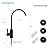 kicimpro Stainless Steel Matte Black Finish RO Faucet Kitchen Water Filter Faucet for 0.59-1.37 inch Sink Holes, KM860MB