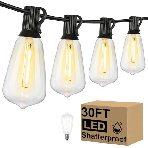 Brightever 30FT LED String Lights with Vintage Bulbs