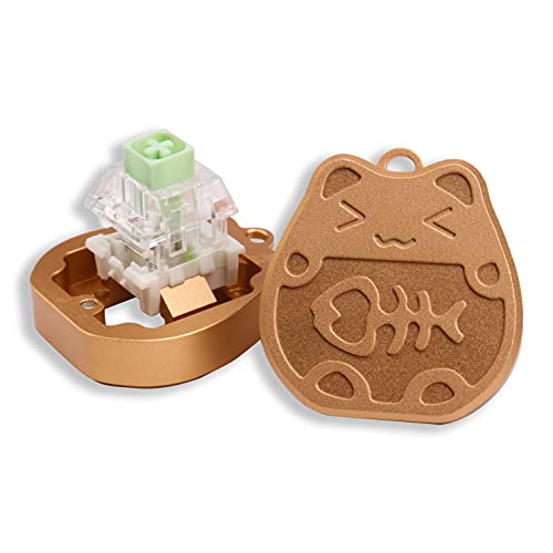 Switch Opener Lucky Cat Gold Aluminum for Kailh Gateron Cherry MX Switches Mechanical Keyboard Custom Opening Tool with Metal Magnet