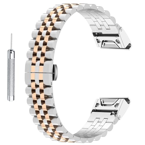 DHK RETAIL �X�e�����X�X�`�[���r���v�X�g���b�v �����p���v�o���h�AGarmin Forerunner 570 47mm / Fenix 8 47mm / 7 / 6 GPS / 5 �p
