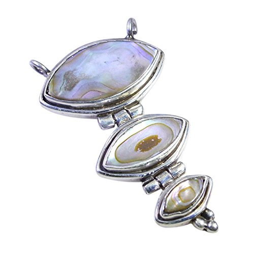 Charmes Chakra Guérison en argent véritable de haute joaillerie style marquise