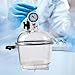 Amagogo Vacuum Desiccator Accessory Clear Visibility Industrial Use Practical Double Valve Wear Resistant Vacuum Dryer Equipment
