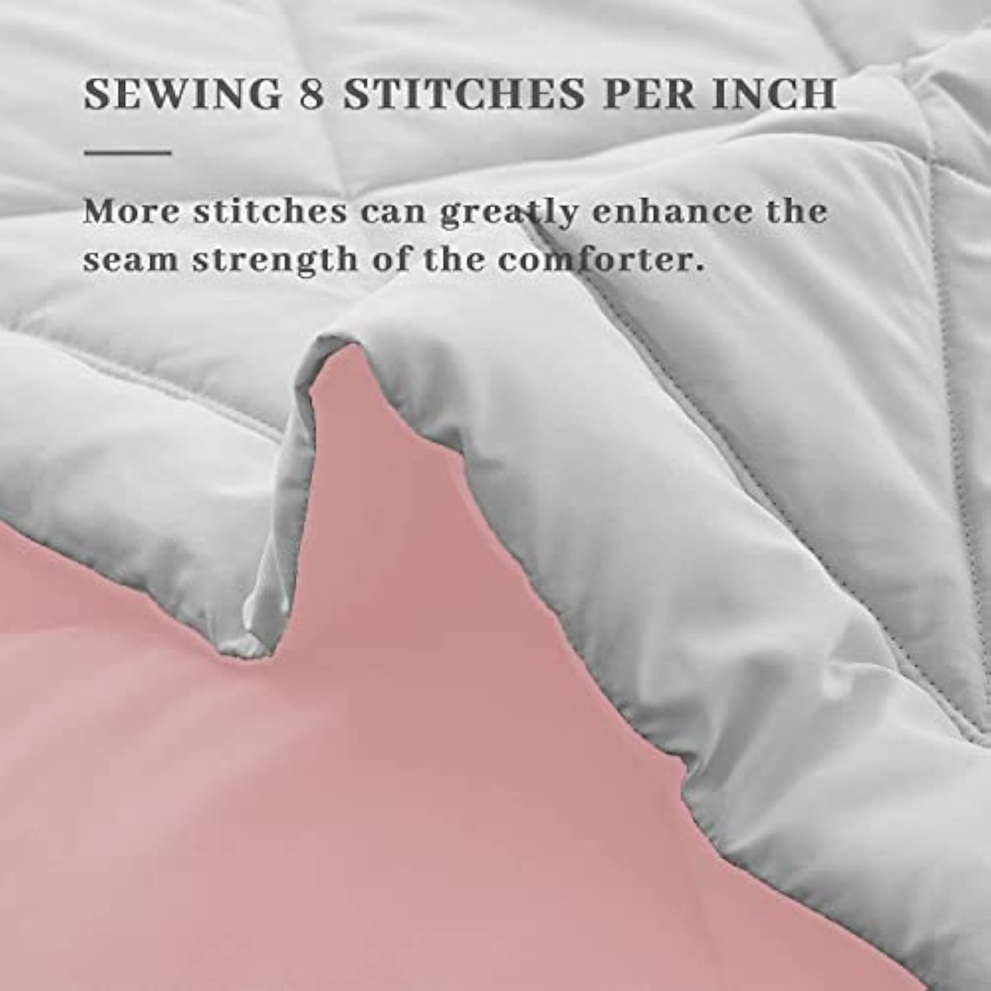 Comforter for Single or Double Bed, 330 GSM Reversible Microfibre