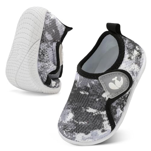 Image of FEETCITY Kids Sneakers Toddler Shoes Boys Girls Breathable Baby Walking Shoes Lightweight Fashion Casual Sports Running Sneakers, Blackcamo