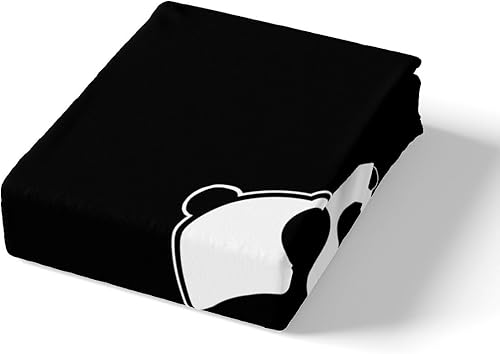 Miniatura 4 de Funda de edredón de panda lindo tamaño Queen, funda de edredón de animales negros y blancos con 2 fundas de almohada para adolescentes y adultos,