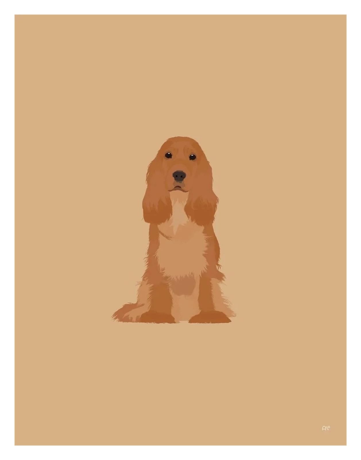 Affiches et impressions de chiens mignon format 40x50cm, cadeau idéal chambre