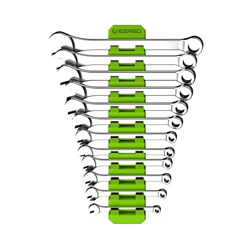 EZRED FWR12-G Magnetic Flexible 12 Slot Wrench Rack...