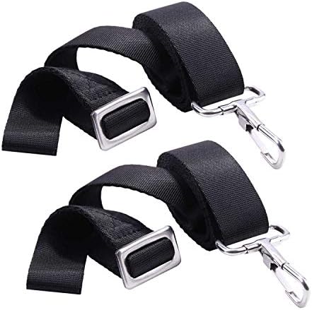 XJunion 2 PCS Adjustable Bimini Boat Top Strap Loops Single Snap Hook - Stainless Steel Boat Awning Hardware