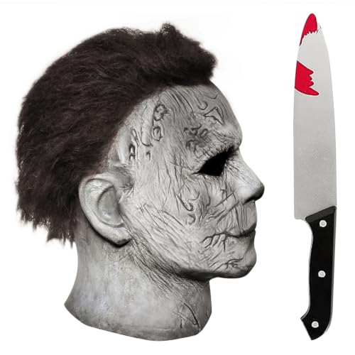 Michael Myers Mask Halloween Costume for Adult Cosplay Masquerade Party - image 2