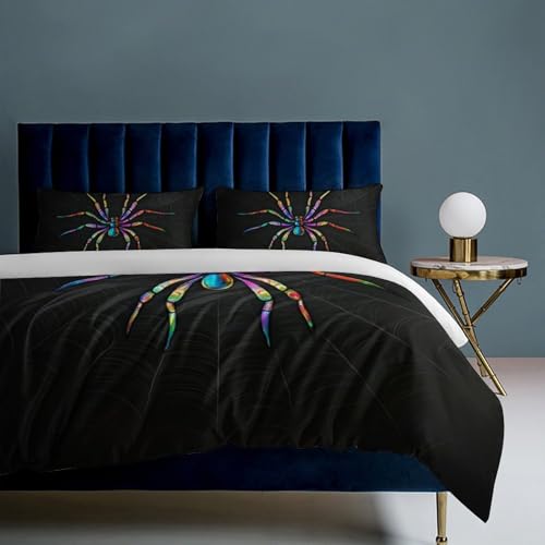 Ropa de cama de araña 200x200 para habitaciones infantiles divertidas 8