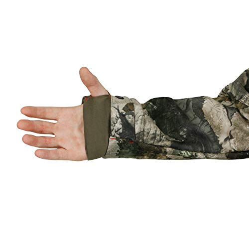 Image of Mossy Oak Sherpa Fleece Lined Camo Hunting Jacket for Men