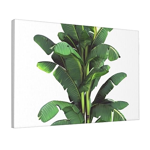 Toile feuilles de palmier tropicales pour créer un salon style jungle moderne