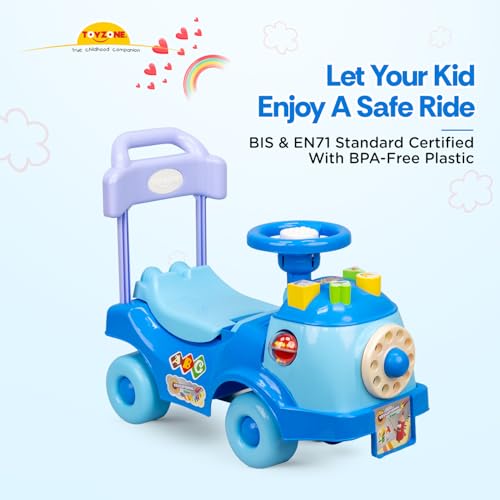 Image of Toy Zone Educational Rider-Blue|Ride-On Baby Car |Toy Car|Push Car|Swing Car |Kids Power Wheel Ride On Car for Children /Kids |Toy Baby Car