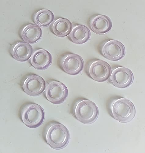 Generic 17mm Flat Rubber and Silicone Washer (25 Pcs) - Clear - Image 2 thumbnail