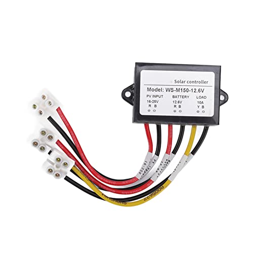 Controlador Solar MPPT 150W 10 12V Anti reflujo 24 horas de salida de carga controlador de carga Solar para Panel de bicicleta eléctrica ligera (WS M150 12.6V Normalmente Abierta)