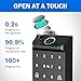 Smart Lock for Front Door, Keyless Entry Door Locks with Keypad, Fingerprint Door Lock Deadbolt, APP Control, IP53 Waterproof,Easy Install (Brown)