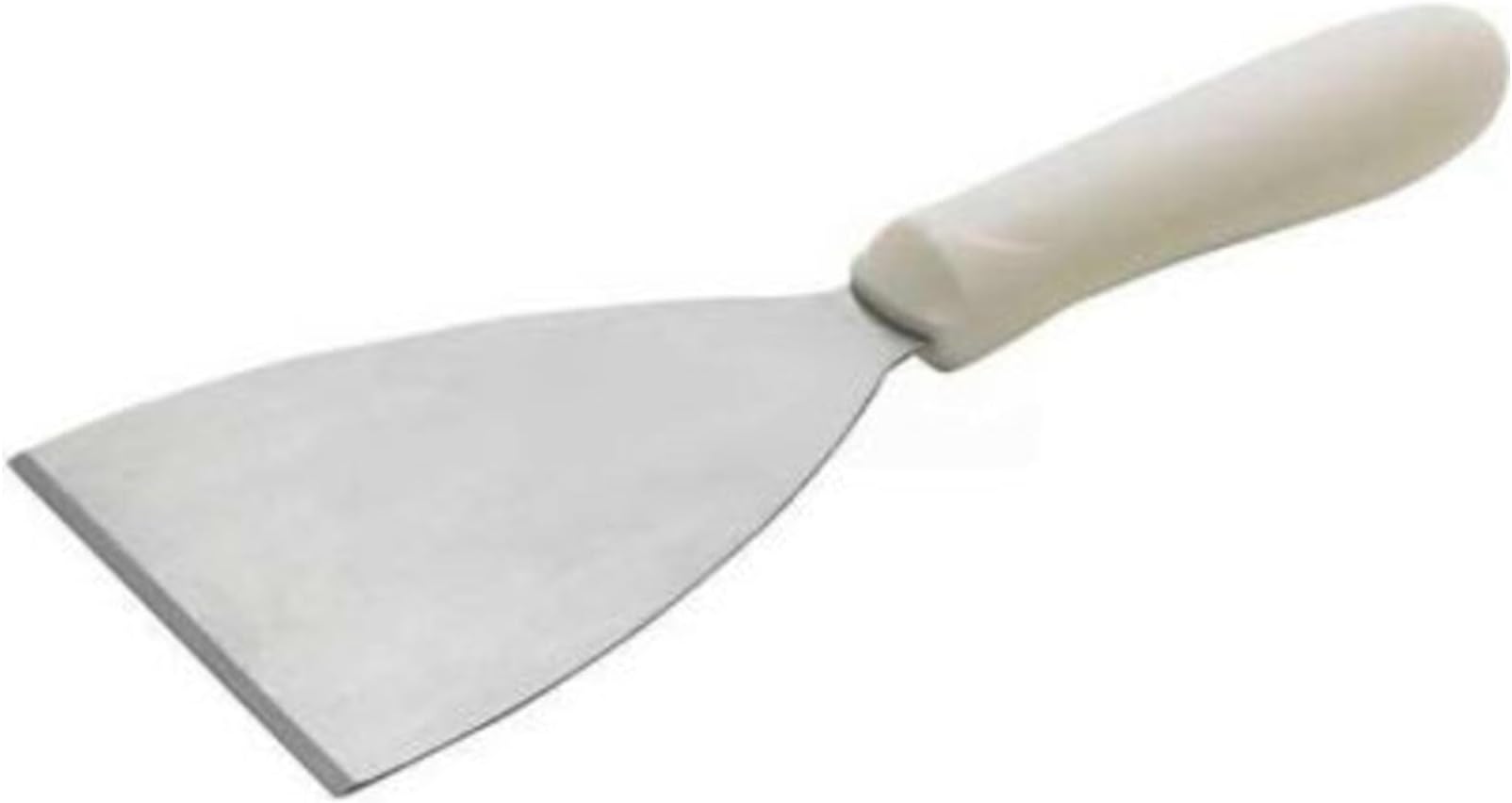 Value Series TWP-40 Griddle Scraper - White Handle, 4-7/8"x4" Blade