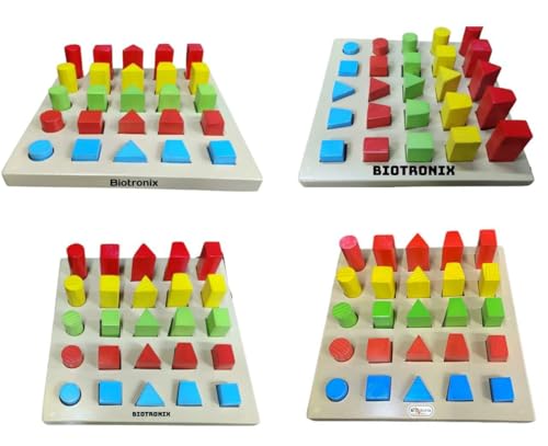 Image of Wooden Peg Board for Occupational Therapy | Multi Color Peg Board 25 Pegs for Rehabilitation | Physiotherapy & Rehabilitation of Autistic and Cerebral Palsy Patients