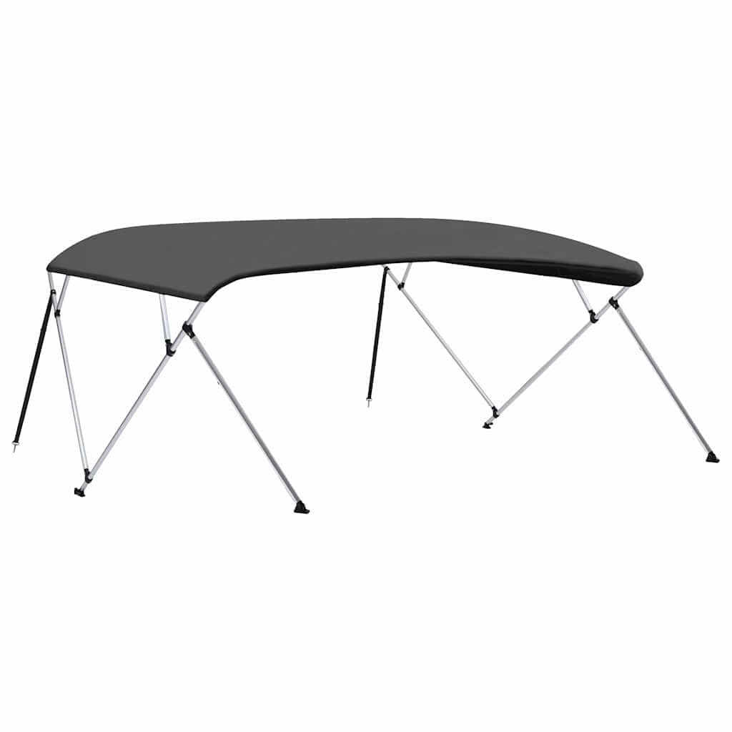 4-Bow Bimini Top - Telo parasole per barca, colore: antracite