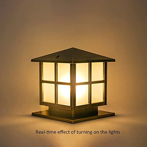 Post lantern aluminum WQHPLMD IP54 para iluminar terrazas cenadores y veladas 5