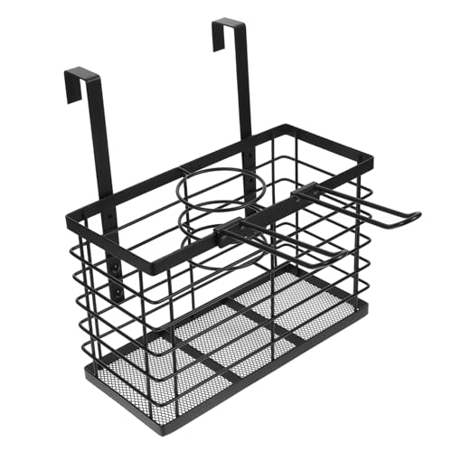 Ciieeo Hair Dryer Rack Door Mount Storage Plastic Hair Tool Organizer Space Saving Easy Install