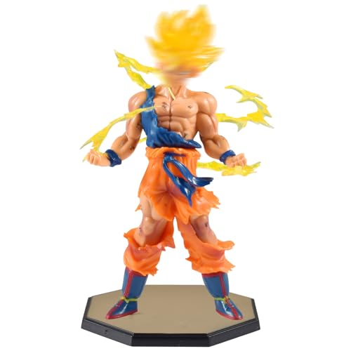 Runup Goku Figura Super Saiya Son Goku de 17 cm para crianças de ...