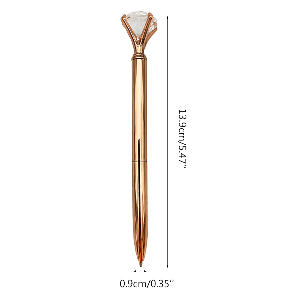 Stylish Big Metal Ballpoint Pen Smooth Writing Exquisite Ballpoint Pen Refillable for Office Women Men — view 7