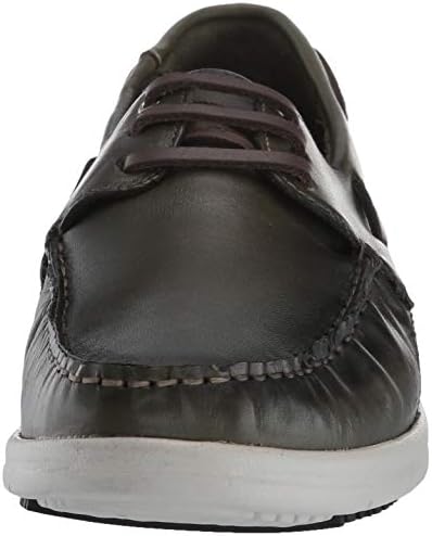 Driver Club USA Men's Made in Brazil Luxury Leather Boat Shoe, Olive Nappa/Contrast Stitch, 9 M US | Image 1
