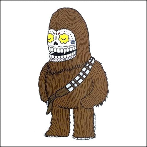 Chewbacca - Weather Proof Die Cut Vinyl Day of the Dead Sticker