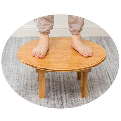 Table d'appoint de canapé ronde bois compacte pliable pour vaisselle - 3