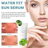 Centella Sunscreen SPF 50 PA+++, Water-Fit Hydrating Sun Serum for Face, Lightweight Non-Greasy Daily Sunscreen, Moisturizing UV Protection for All Skin Types, Soothing Korean Sun Lotion 50ml*2 - Image 4