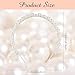 LLOUSSAK Pearl headband for girls, Subtlety Peal Headband for Women, Pearl Flower Girl Headband for Wedding Birthday Party, Hair Hoop Accessories for Photography