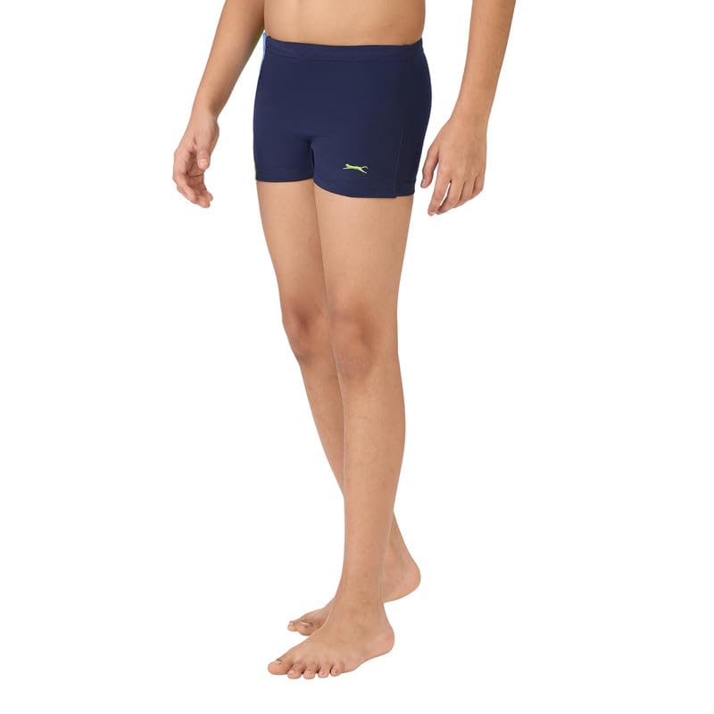 Black Panther Boys Swim Brief | Quick Drying Swim Shorts for Boys | Stretchable Swimwear Shorts | Regular Fit Swimming Brief for Kids | Navy - XL
