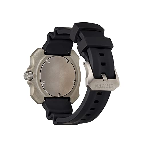 Image of Citizen Men's Promaster Dive Eco-Drive Watch, 3-Hand Date, Polyurethane Strap, ISO Certified, Super Titanium, Luminous Hands and Markers, One-Way Rotating Bezel