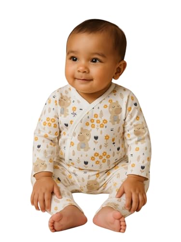 Image of The Mom Store Baby Romper Jabla Style For Boys And Girls | Cotton | Soft Infant Bodysuit | Trendy Stylish Sleepwear For Newborn Baby | Printed | Unisex Comfortable Everyday Baby Wear
