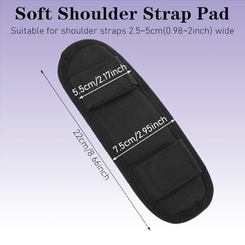 Mabor Atmungsaktives Schultergurt Polster Rucksack Schulterpolster mit Klettverschluss für 2,5-5cm Breite Umhängetaschen Sporttaschen(22 x 7,5cm)