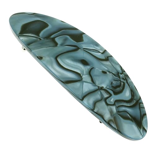 Camila Paris CP2984 Pinza para el Cabello Francesa Ovalada Azul, Sujeción Fuerte, Cierre Metálico Antideslizante, Accesorio Duradero para Estilizar miniatura 1