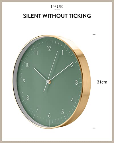 LUUK LIFESTYLE Wall Clock Large Round Silent Non-ticking (12 inch), Modern design - Image 2