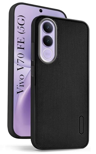 Image of Jkobi Rubberised Back Cover Case for Vivo V70 FE 5G (Textured Grip Design | Micro-Fiber Cloth Inside | Slim and Light Weight | Soft Touch and Feel)