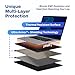 DefenderShield Laptop Pad for EMF Protection – DefenderPad EMF Blocker Pad That Protects from Heat, Battery & Wireless RF Emissions – Durable, Non-Slip Design for Laptops Up to 17” – Black