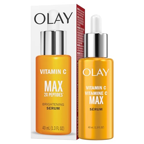 Olay Vitamin C Max Brightening Face Serum, Vitamin C Face Serum with Peptides, Brightening Face Serum for Radiance, Even Tone, Antioxidant Facial Serum for Glowing Skin, 1.3 Fl Oz - image 8