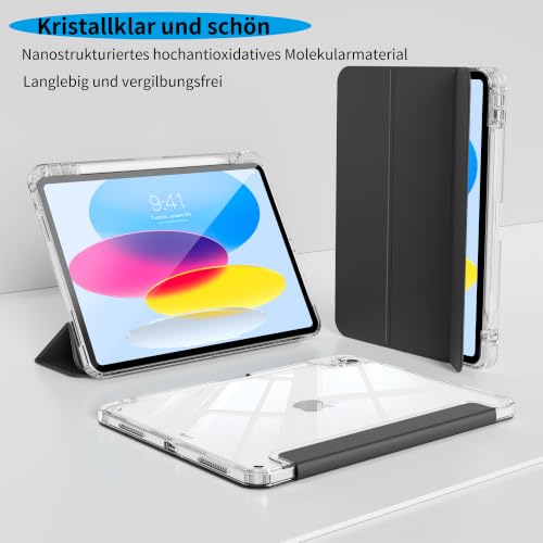 Protection iPad Air 11 pouces 2025 antichoc avec support Pencil noir