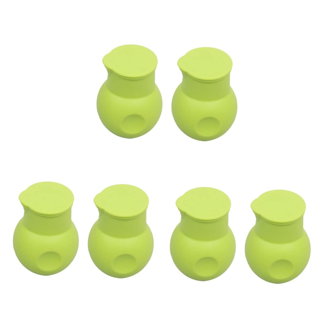 NAMOARLY 6pcs Silicone Chocolate Melting Pot - Baking Pouring Tool for Melting Butter Chocolate Sauces Microwave Safe Design for Baking