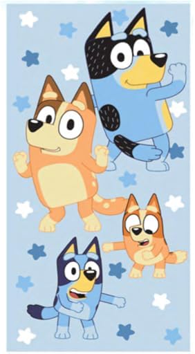 Jay Franco Bluey Kids Beach Towel, Celebration Dance - 27"x54"