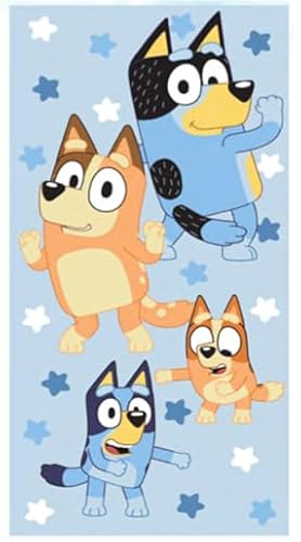 Jay Franco Bluey Kids Beach Towel, Celebration Dance - 27"x5