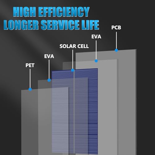Folgtek 6W 5V Solar Ladegerät DIY Batterie Solar Panel IP65 Wasserdicht mit Micro USB Tragbar für Outdoor CCTV Überwachungskameras