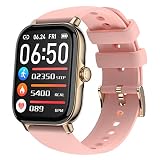 Horsdo Reloj Inteligente Mujer con Llamadas y Asistente Voz, 1,85'' Pantalla táctil a Color Grande Smartwatch Mujer, Presión Arterial Ritmo Cardíaco...