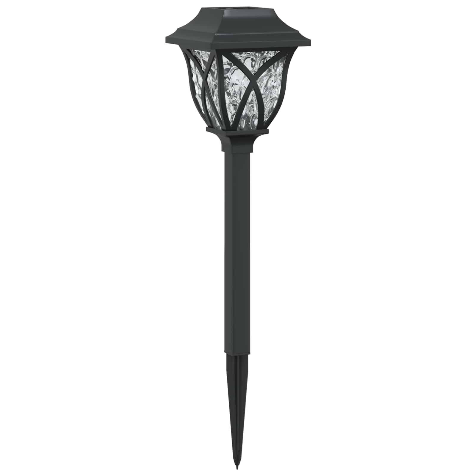vidaXL Zewnętrzne lampy solarne ze szpikulcem podłogowym 12 szt. 42 cm PP, ogród, dziedziniec - nowoczesne solarne lampy LED, odporne na warunki atmosferyczne, oświetlenie zewnętrzne, opcje